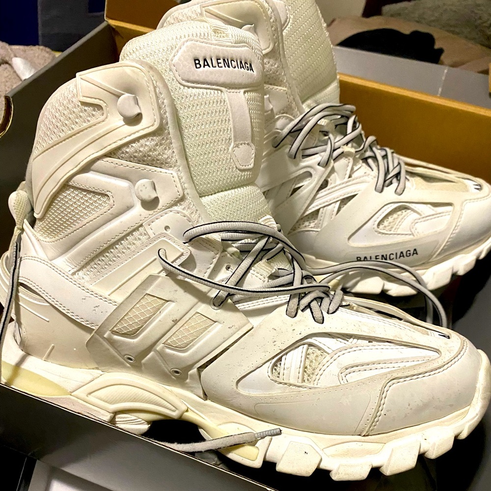 Balenciaga White Hightop Sneakers